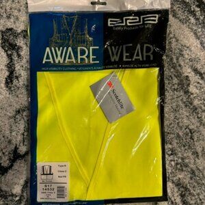 ERB Aware Wear Unisex Vest Type R Class 2 Lime XL NWT